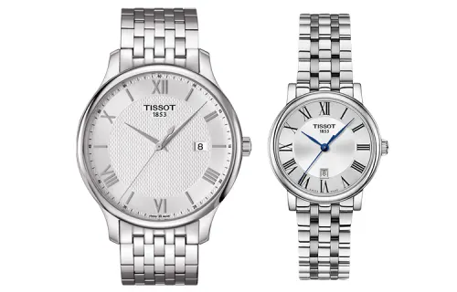 TISSOT Kason Zen I Collection Quartz Movement Unisex Watch 42mm Silver Dial Stainless Steel Case
