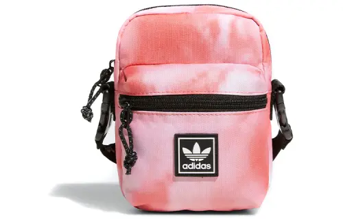 Adidas Originals Polyester Shoulder Bag, Crossbody Bag, Small Square Bag, Cell Phone Pouch Unisex Pink