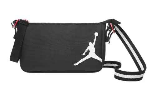 Jordan Polyester Pochette, Shoulder Bag, Crossbody Bag Regular Men's Black