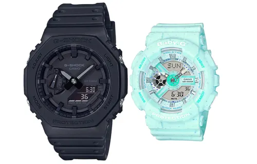 CASIO Unisex Pair Table Series Black Watch