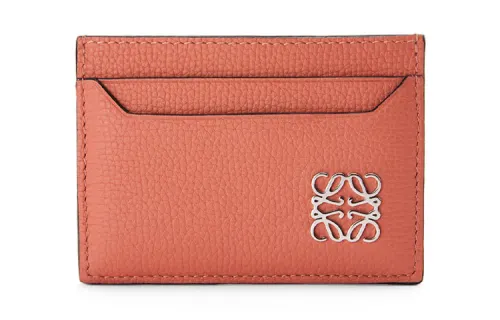 LOEWE Grain Calfskin Card Holder Card Holder Women's Tulip Pink