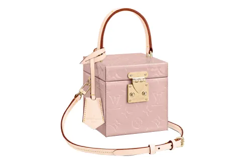 LOUIS VUITTON Gold tone Lock Dice Bag, Shoulder Bag, Handbag Women's Cherry Blossom Pink