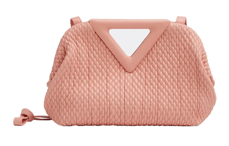 Bottega Veneta Sheepskin Clutch Women's Pink