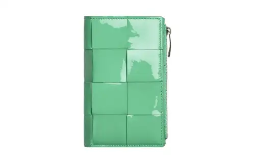 Bottega Veneta Calfskin Wallet Women's Green