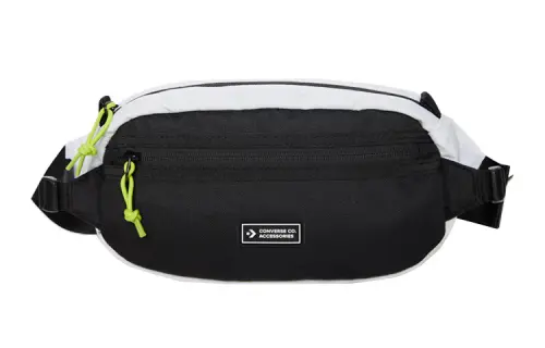 Converse Transition Sling Fabric Shoulder Bag, Crossbody Bag, Fanny Pack Regular Unisex Black White