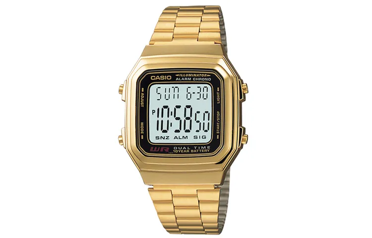 CASIO Women's YOUTH Gold Watch A178WGA-1ADF