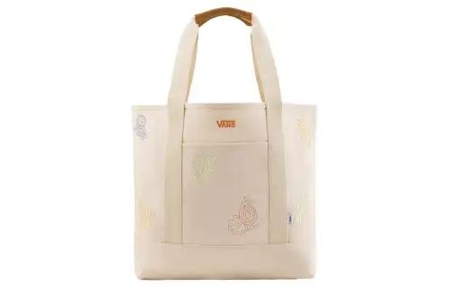 Vans Cotton Tote Bag, Shopping Bag, Shoulder Bag, Handbag Regular Women's Ecru