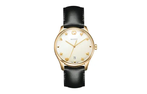 GUCCI G Timeless Collection Wrist Watches Quartz Movement Leather Strap White Dial Women's Watch 50m Waterproof