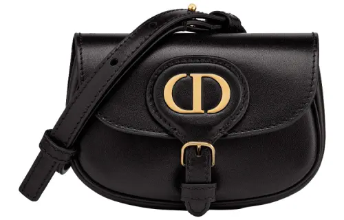 DIOR Bobby Smooth Cow Leather Handbag, Shoulder Bag, Crossbody Bag Mini Women's Black