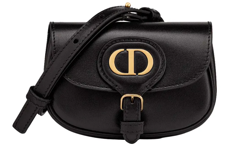 DIOR Bobby Smooth Cow Leather Handbag, Shoulder Bag, Crossbody Bag Mini Women's Black