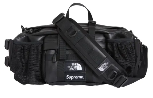 Supreme The North Face X The North Face Collaboration FW18 Leather Sling Bag Portable One Shoulder Crossbody Fanny Pack