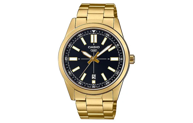 CASIO Men Standard Series Black Watch MTP-VD02G-1E