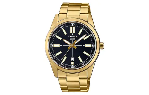 CASIO Men Standard Series Black Watch MTP-VD02G-1E