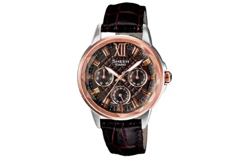 CASIO Women's SHEEN Coffee Watch