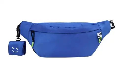 Anta Mr. Friendly Cookie Collaboration Fabric Fanny Pack Regular Unisex Iron Blue