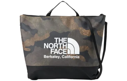 THE NORTH FACE 8.5L Handbag, Shoulder Bag, Crossbody Bag, Outdoor Bag Polyester With Nylon Camouflage Army Green Unisex