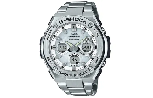CASIO Men G-STEEL Series Silver Watch GST-W110D-7AJF
