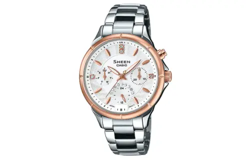 CASIO Women's SHEEN White Watch SHE-3047SG-7A