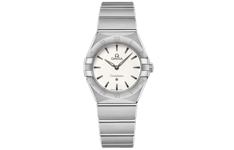 OMEGA Constellation Collection Zodiac Watch Quartz Movement Women's Watch 28mm White Dial