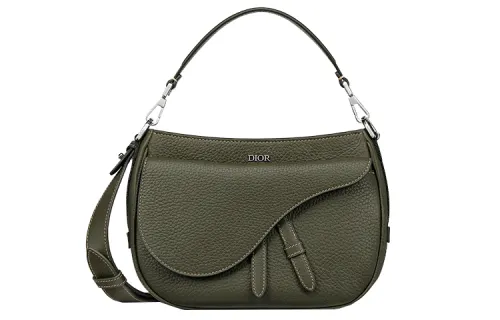 DIOR Saddle Cow Leather Shoulder Bag, Crossbody Bag, Handbag Mini Men's Olive/Jasper