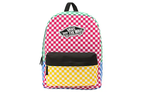 Vans Polyester Backpack Regular Unisex Multicolor Checkerboard