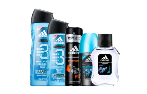 Adidas, shower gel, rollerball spray, perfume, set