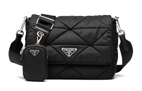 PRADA Re Nylon Filled Crossbody Bag, Shoulder Bag Women's Black