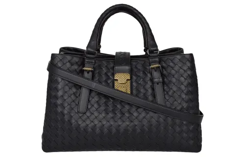 Bottega Veneta Leather Crossbody Bag, Handbag Regular Women's Black