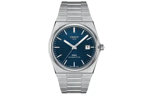 TISSOT PRX Automatic Mechanical Movement Men's Watches Watch 40mm Blue Dial Stainless Steel Watchband