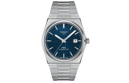 TISSOT PRX Automatic Mechanical Movement Men's Watches Watch 40mm Blue Dial Stainless Steel Watchband