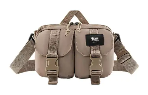 Vans Polyester Shoulder Bag, Crossbody Bag Regular Unisex Light Umber