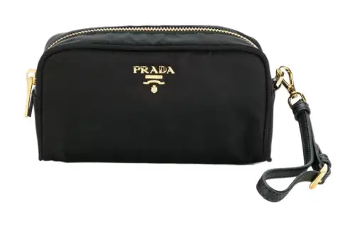 PRADA Nylon Clutch Small Women's Black