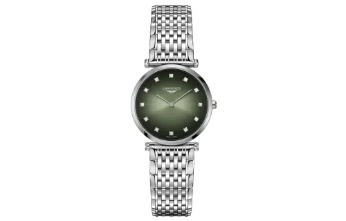 LONGINES Jialan Collection Quartz Movement Women's Watch 29mm Green Dial Stainless Steel Case