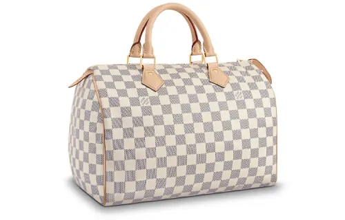 LOUIS VUITTON Speedy Canvas Pillow Bag Handbag 30 Women's White