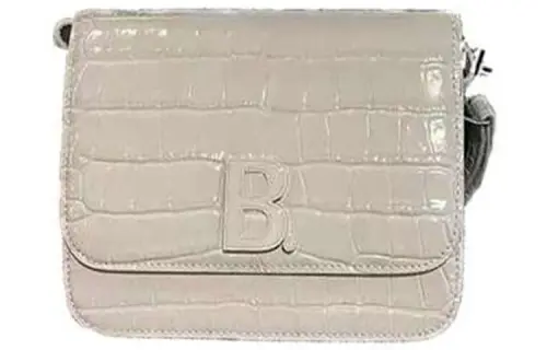 Balenciaga Cow Leather Handheld Shoulder Bag, Crossbody Bag Small Women's Beige