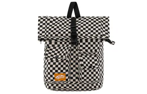 Vans Polyester Backpack Regular Unisex Black White