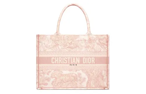 DIOR BookTote Jouy Print Embroidery Letter Version Custom Tote Bag, Shopping Bag, Handbag Small Women's