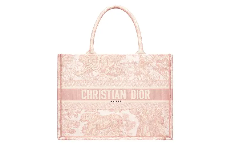 DIOR BookTote Jouy Print Embroidery Letter Version Custom Tote Bag, Shopping Bag, Handbag Small Women's