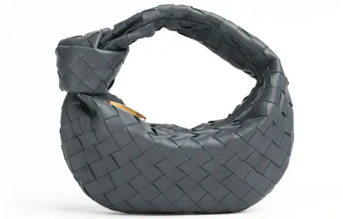 Bottega Veneta Jodie Cow Leather Dumpling Bag Clutch Regular Women's Gray