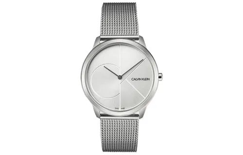CALVIN KLEIN CK Quartz Simple Collection Wrist Watches Quartz Movement Stainless Steel Watchband Silver Dial