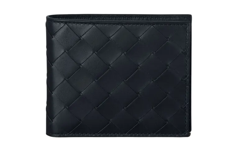 Bottega Veneta Bottega Veneta Luggage Collection Leather Wallet Men's Midnight Blue