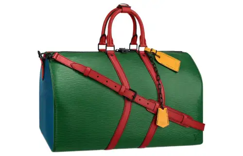 LOUIS VUITTON Keepall Bandouliere Wavy 50 Epi Colorblock