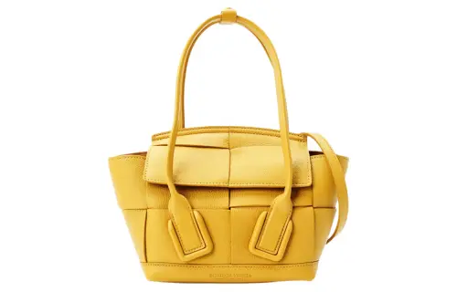 Bottega Veneta ARCO Lambskin Bow And Crossbow Bag Handbag Mini Women's Yellow