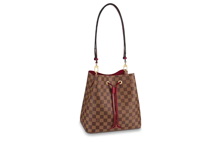 LOUIS VUITTON NOE Leather Bucket Bag, Portable Crossbody Bag, Shoulder Bag Women's