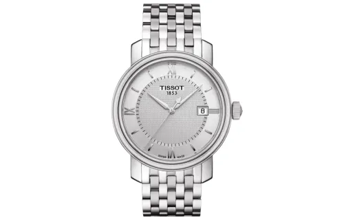 TISSOT Harbor Collection Quartz Movement Men's Watch 40mm Silver Dial Stainless Steel Case Stainless Steel Strap