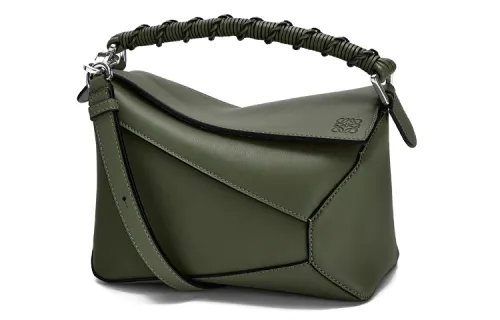LOEWE Puzzle Calfskin Geometric Bag, Portable Crossbody Bag, Shoulder Bag Women's Jasper