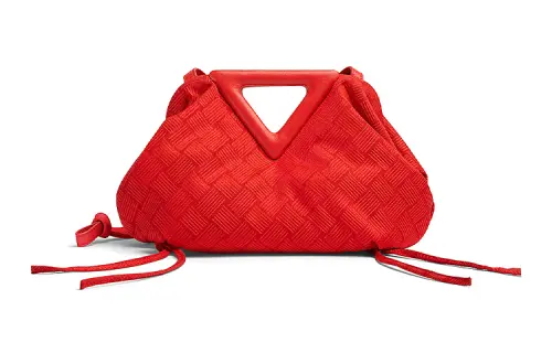 Bottega Veneta Polyamide Handbag, Shoulder Bag, Crossbody Bag Women's Red