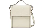 GUCCI Leather Messenger Bag, Shoulder Bag, Handbag, Crossbody Bag Unisex White