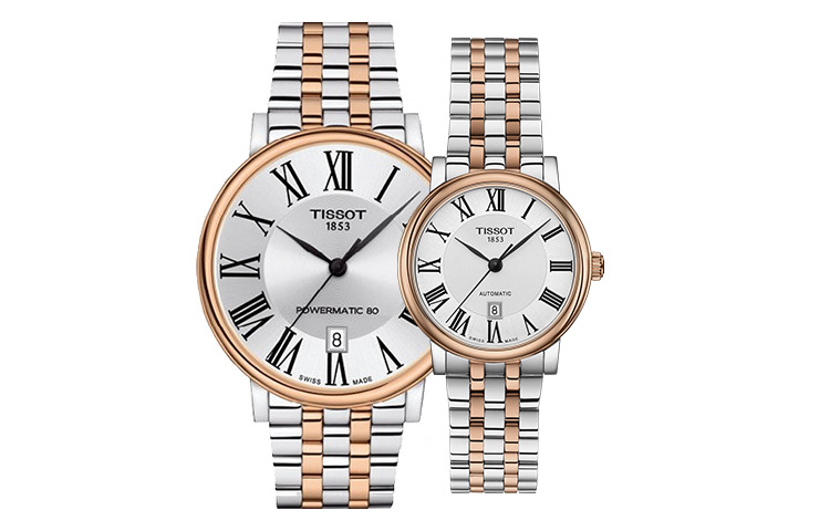 Унисекс часы TISSOT (серебристо-золотые) — фото 1