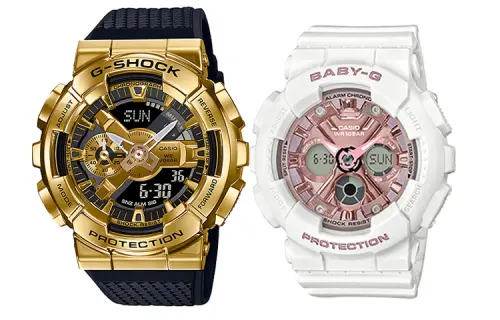 CASIO Unisex Pair Table Series Black Watch